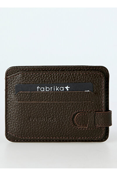 Fabrika Kahve Erkek Kartlık Frk 363 Flt Deri Kahve