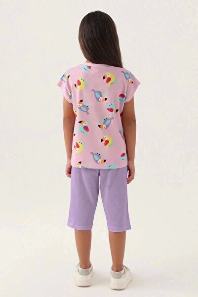 Rolypoly Girl's Purple Capri Set