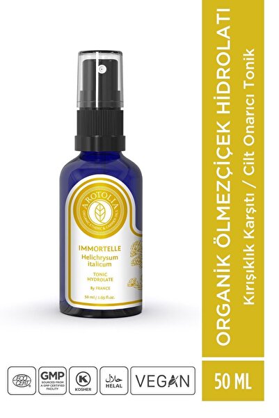 %100 Organik Sertifikalı Ölmezçiçek Hidrolatı - Tonik 50 ml Vegan