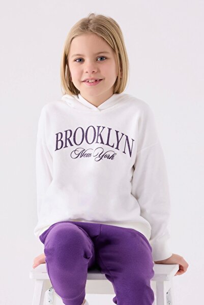 Rolypoly Girl's White Tracksuit Set