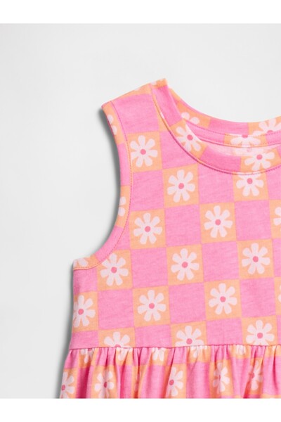 GAP Kız Bebek Pembe Desenli Elbise