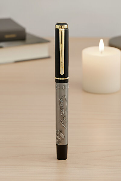 Giftino Kişiye Özel Kutulu Atatürk İmza Kabartmalı Roller Kalem