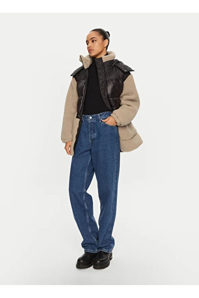 Karl Lagerfeld Bej - Siyah Kadın Mont 246W1500