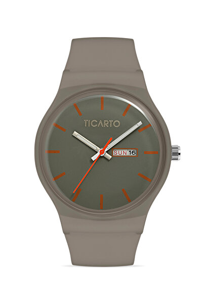Ticarto Unisex Silicone Gray Wristwatch Tctsr004407S0203