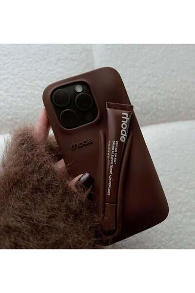 FİŞNEİLETİŞİM FİŞNE İLETİŞİM IPHONE 14 PROMAX UYUMLU RHODE KILIF (KAHVERENGİ)