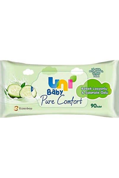 Uni Baby Pure Comfort Bebek Losyonlu & Salatalık Özlü Islak Mendil 12'li 1080...