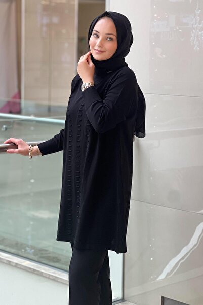 Nuss Raglan Sleeve Tunic with Wick Detail