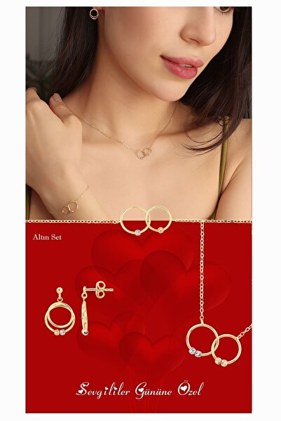 Hepimitu Dorika Toplu Üçlü Altın Set