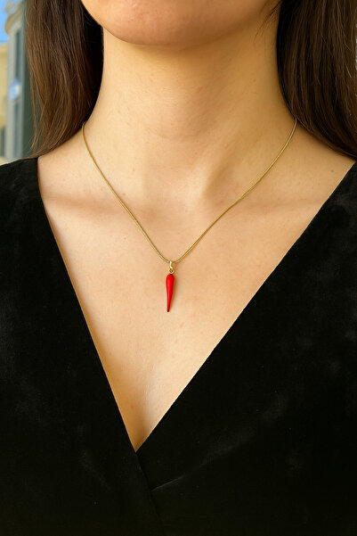 Kokoş İşler Kırmızı Enerji Şans Kolyesi