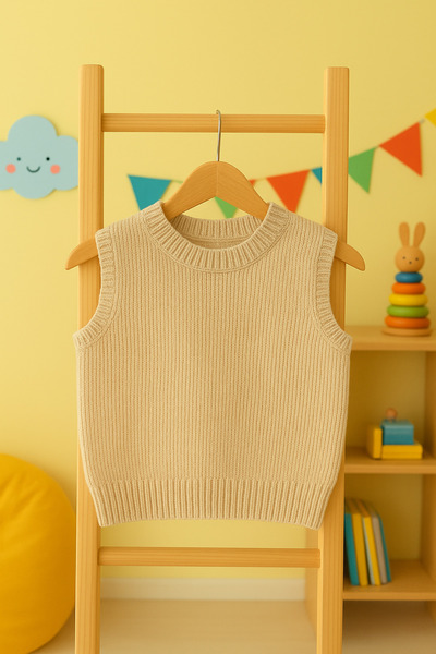 Nimini Kids Preschool Nursery Kindergarten Crew Neck Thessaloniki Knitted Sweater Unisex Baby Kids Sweater (0-5 Years)