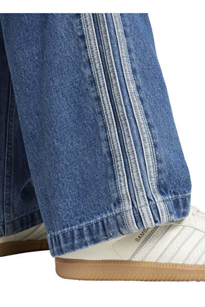 adidas Adicolor Firebird Erkek Mavi Jean Pantolon (JC6234)