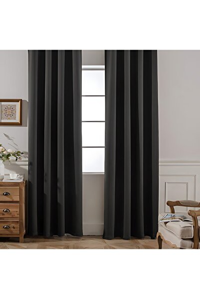 Premier Home Blackout Background Curtain 145X250 Anthracite