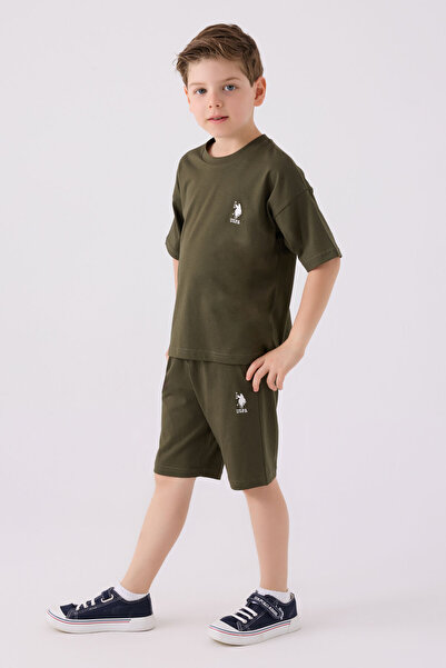 U.S. Polo Assn. Boy's Khaki Bermuda Suit