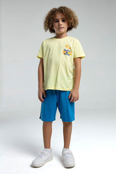 Rolypoly Boy's Yellow Bermuda Suit