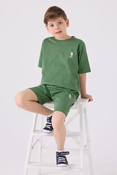U.S. Polo Assn. Зелен бермудски костюм за момче