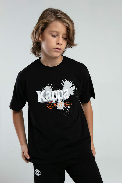 Kappa Boy's Black T-Shirt