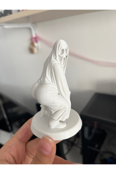 Gonulella 3D Masa - Kitaplık - Gamer Dekorasyonu Ghost Azrail Kitaplık Figürü 9 Cm
