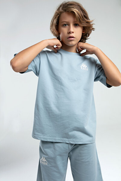 Kappa بدلة برمودا خضراء للأولاد