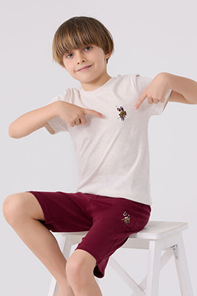 U.S. Polo Assn. Boy's Cream Bermuda Suit