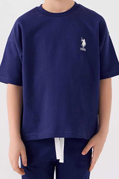 U.S. Polo Assn. Boy's Navy Blue Bermuda Suit