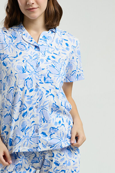 Arnetta Жіночий білий комплект сорочка та шорти