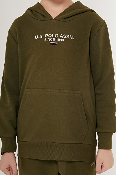 U.S. Polo Assn. U.S. Polo Assn Beautiful Dark Green Boys' Tracksuit Set
