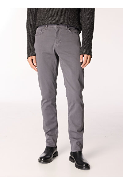 Mustang Slim Fit Yıkamalı Gri Erkek Denim Pantolon Vegas Slim - 1320