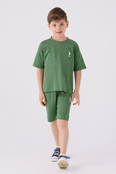U.S. Polo Assn. Зелен бермудски костюм за момче