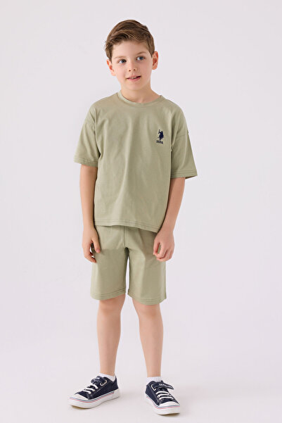 U.S. Polo Assn. Boy's Khaki Bermuda Suit