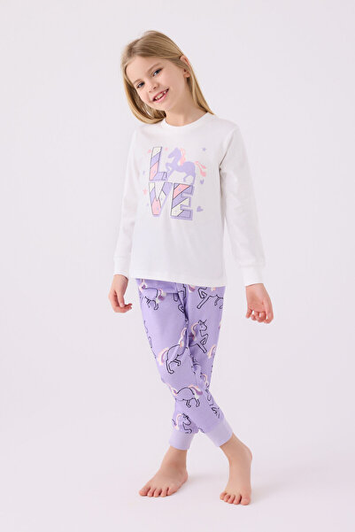 Rolypoly Σετ κοριτσίστικη λευκή πιτζάμα