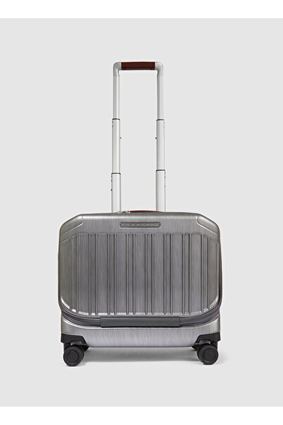 Piquadro Gri Çekçekli Sert Valiz BV6552PQLM