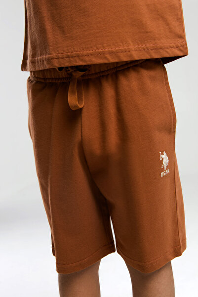 U.S. Polo Assn. U.S. Polo Assn. Boy's Brown Bermuda Set