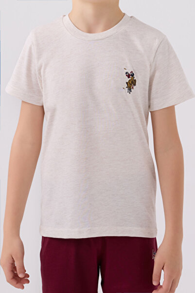 U.S. Polo Assn. Boy's Cream Bermuda Suit