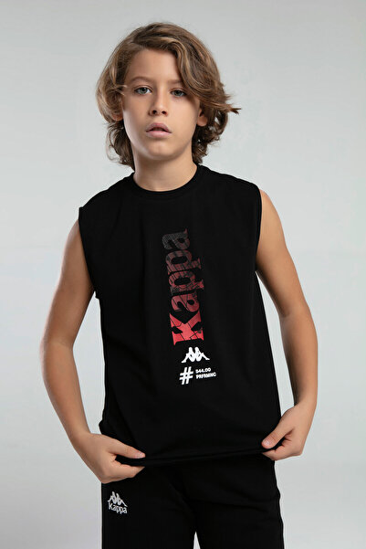 Kappa Boy's Black T-Shirt