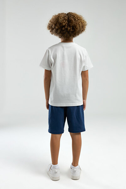 Arnetta Boy's White Bermuda Suit