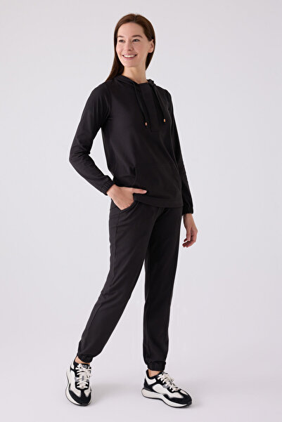 Pierre Cardin Γυναικείο μαύρο μακρυμάνικο σετ πιτζάμες