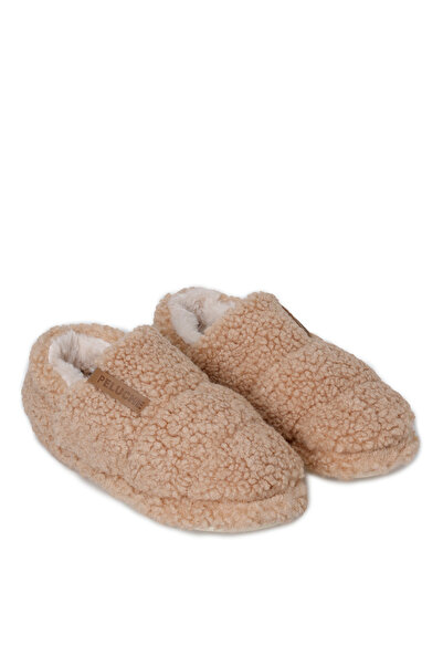 Peluche Camel Teddy Women Slipper Kadın Günlük Ev Pandufu TED-KCL Krem