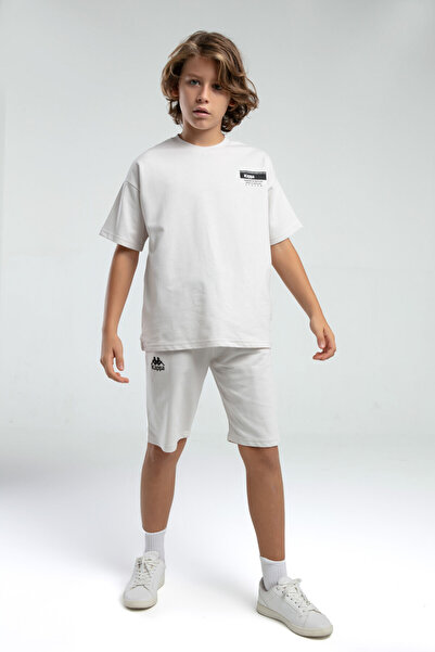 Kappa Boy's Cream Bermuda Suit