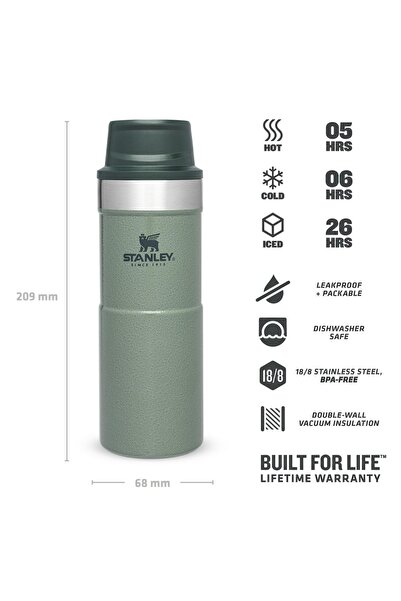 Stanley Classic Trigger Action Termos 0,35L Yeşil