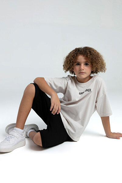 Rolypoly Boy's Cream Bermuda Suit