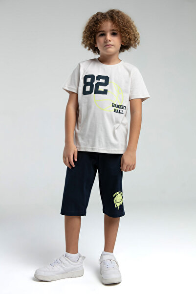 Rolypoly Boy's Cream Capri Suit