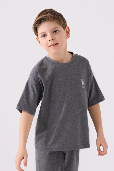 U.S. Polo Assn. Us Polo Assn Boy's Anthracite Bermuda Set