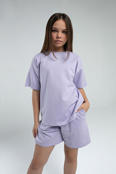 Kappa Girl's purple shorts set