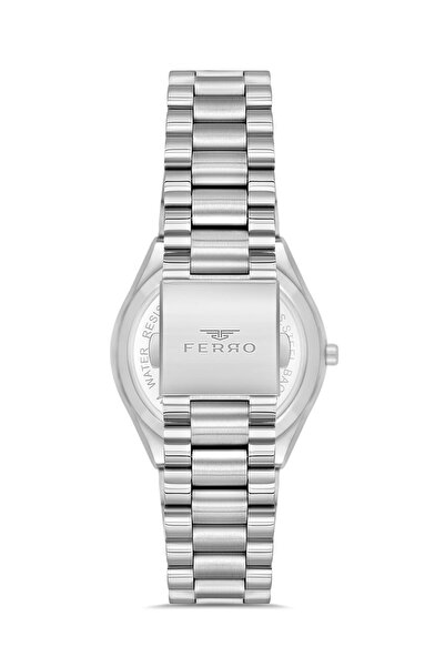 FERRO Men's Silver Color Orange All Sport-Classic Calendar Wrist Watch + Bracelet Gift