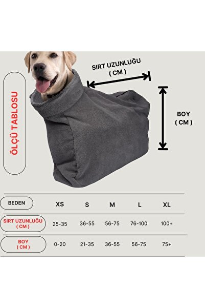 oyapet Köpek Kurulama Tulumu Microperformance® Fermuarlı Lüks Havlu Bornoz Küçük Ve Büyük Irk Köpekler Için