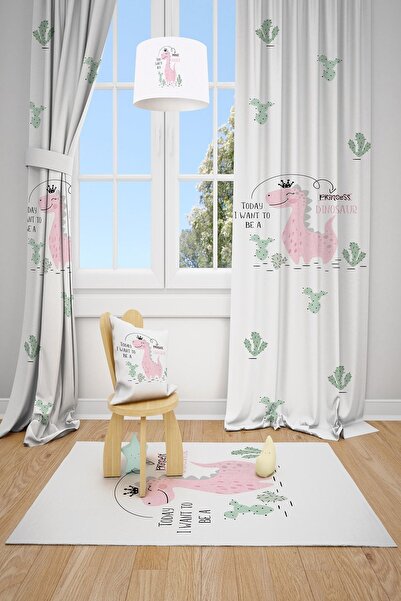 Talia Home Dinosaur Sa deznom Dečija soba Zavesa za draperiju si 2 Krilo Tla-177