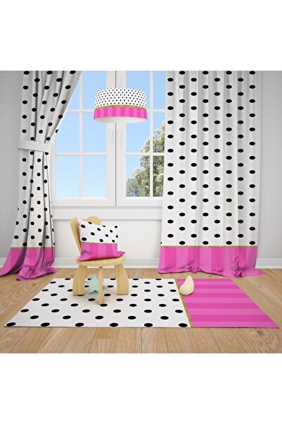 Talia Home Штора для дитячої та дитячої кімнати з візерунком «Пунто» 2 полотн...