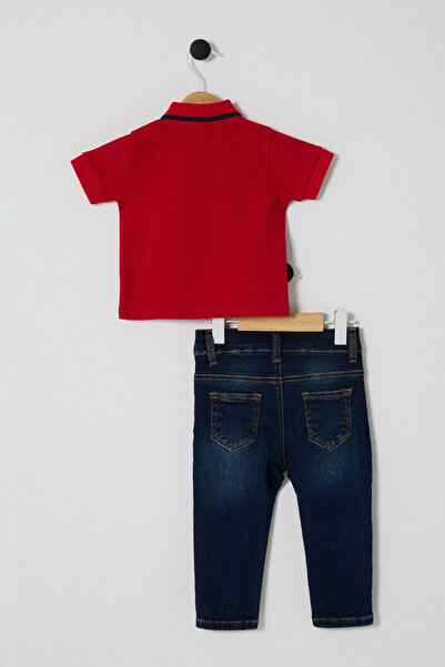 U.S. Polo Assn. U.S Polo Assn Baby Boy 2-Pack Pique T-Shirt Set Red