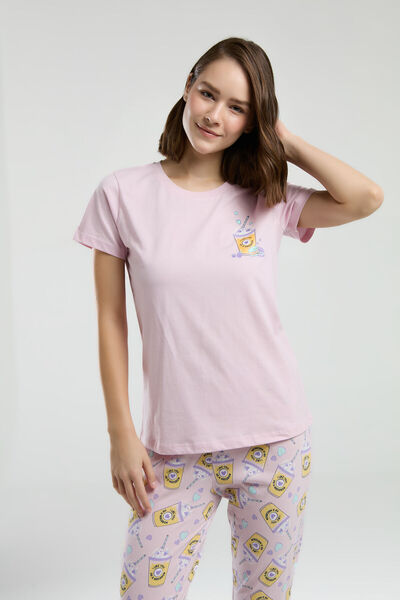 Rolypoly KADIN Pembe Kısa Kol Pijama Takım