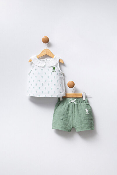 U.S. Polo Assn. U.S. Polo Assn Kız Bebek Beyaz Takım